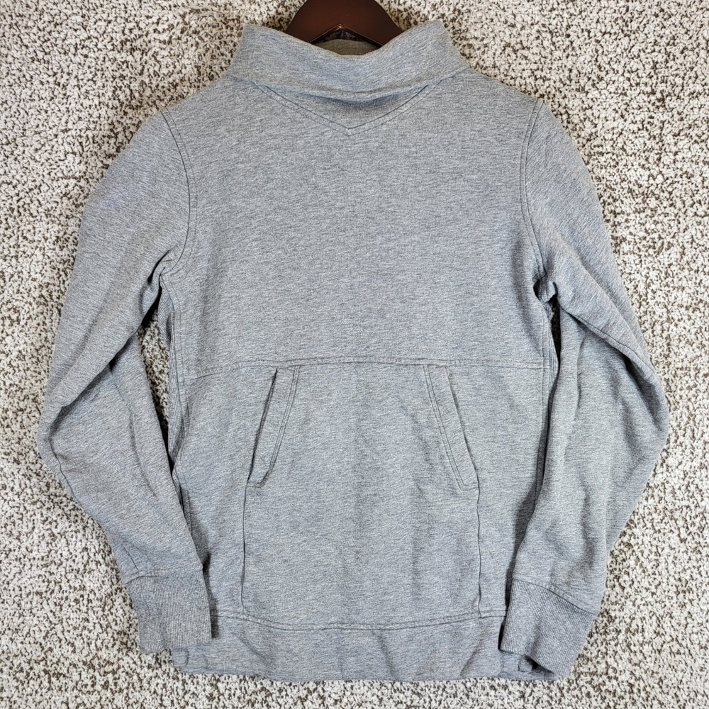 Lululemon Gray Scuba Oversized Funnel Neck Pullover‎ Sweatshirt Womens Size 4